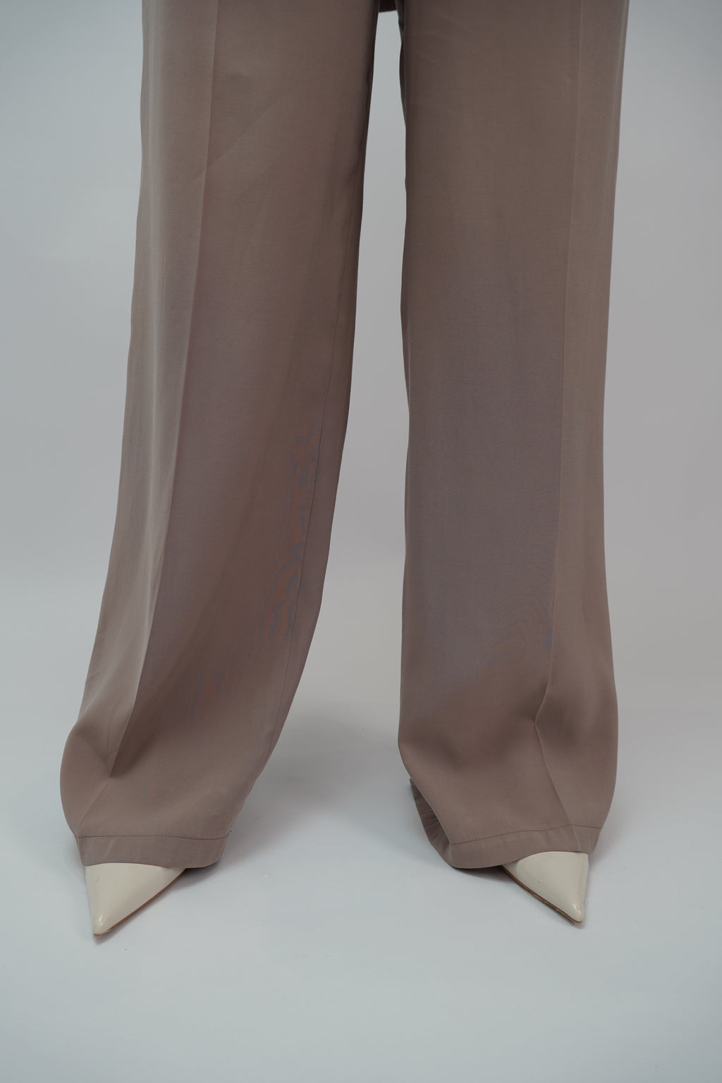 Grey wool tailored trousers